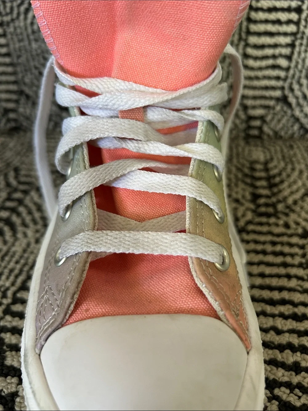 Converse High Top Tie-Dye Platform Sneakers